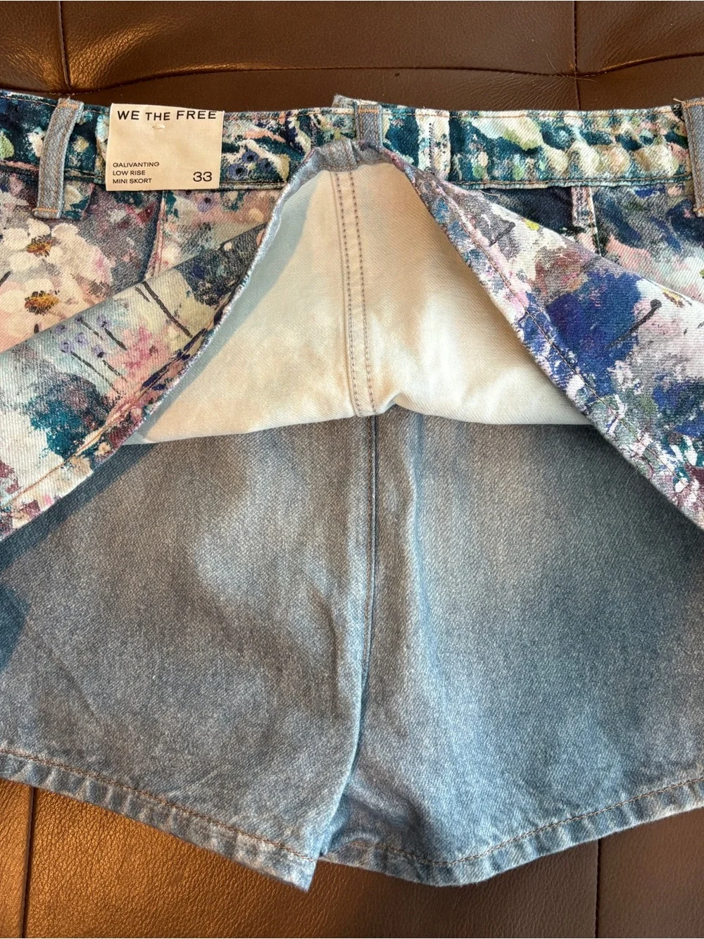 Free People denim shorts